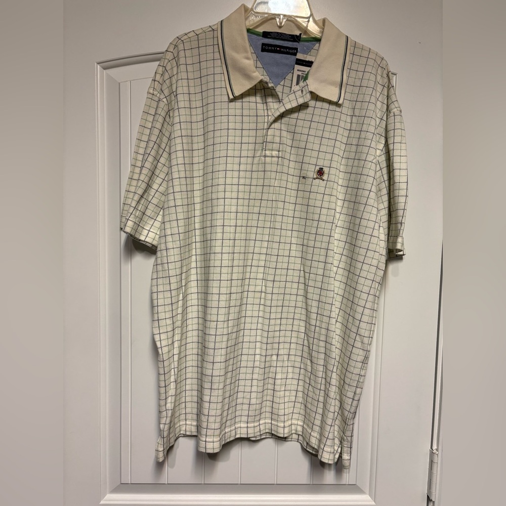 Polo by Ralph Lauren Cream Checkered Men's Shirt